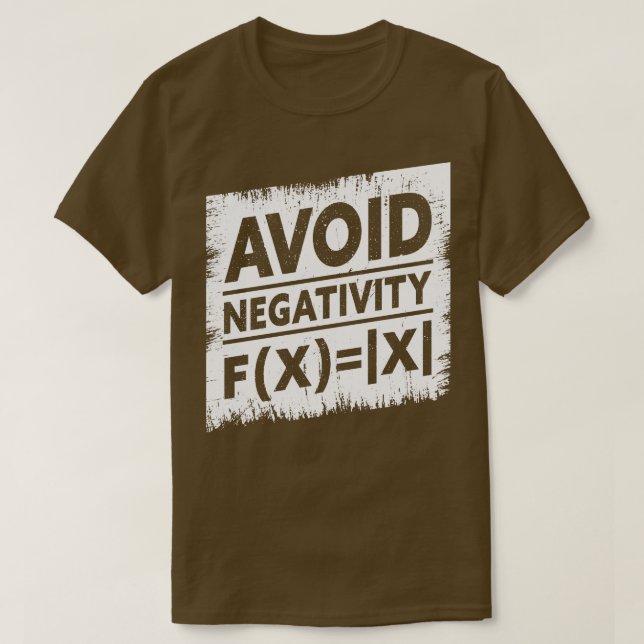 Math Teacher Math Student undvik negativ absolut T Shirt (Design framsida)