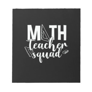 Math Teacher Math Teacher Squad Anteckningsblock