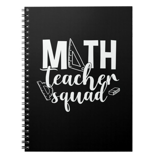 Math Teacher Math Teacher Squad Anteckningsbok (Framsidan)