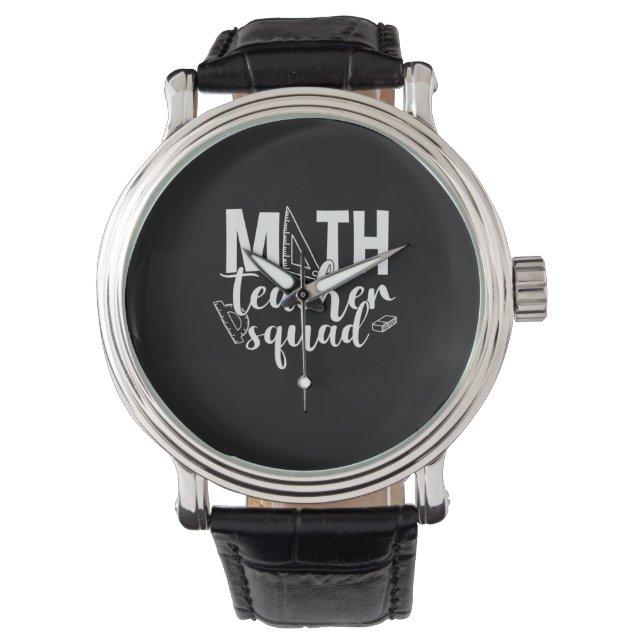 Math Teacher Math Teacher Squad Armbandsur (Framsida)