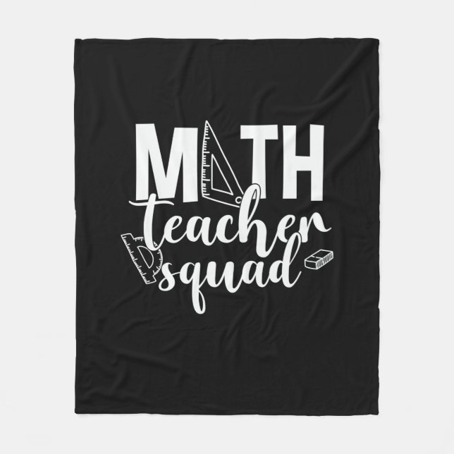 Math Teacher Math Teacher Squad Fleecefilt (Framsidan)