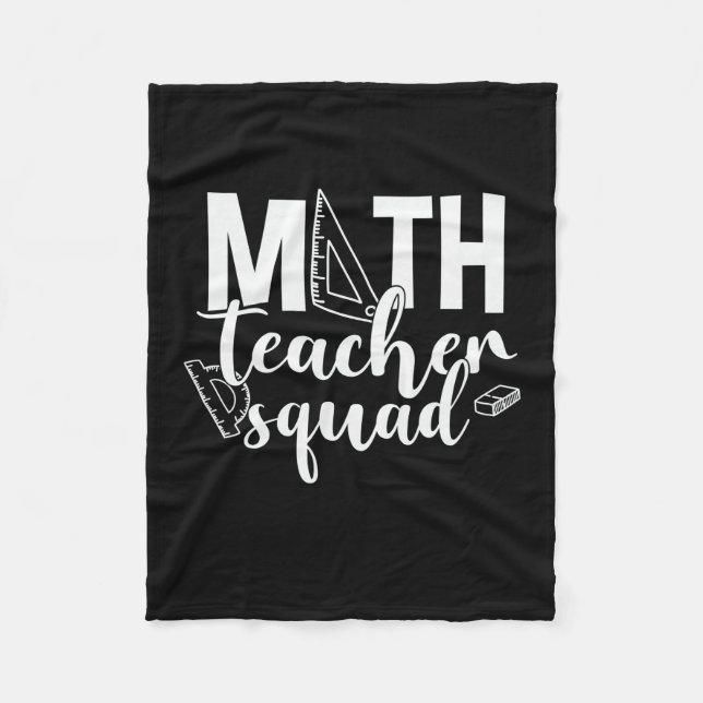 Math Teacher Math Teacher Squad Fleecefilt (Framsidan)