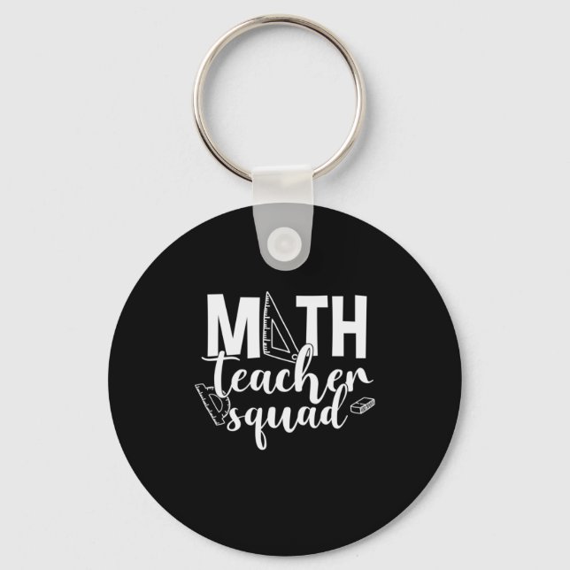 Math Teacher Math Teacher Squad Nyckelring (Framsida)