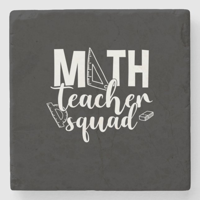 Math Teacher Math Teacher Squad Stenunderlägg (Framsidan)