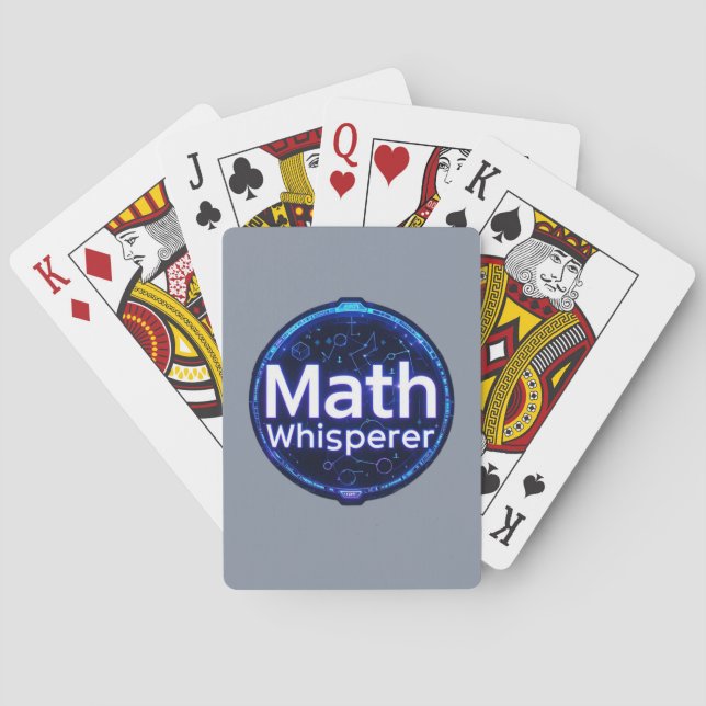 Math Teacher Math Whisperer Casinokort (Baksidan)