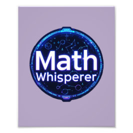Math Teacher Math Whisperer Fototryck
