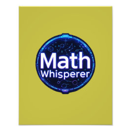 Math Teacher Math Whisperer Fototryck