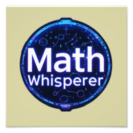 Math Teacher Math Whisperer Fototryck
