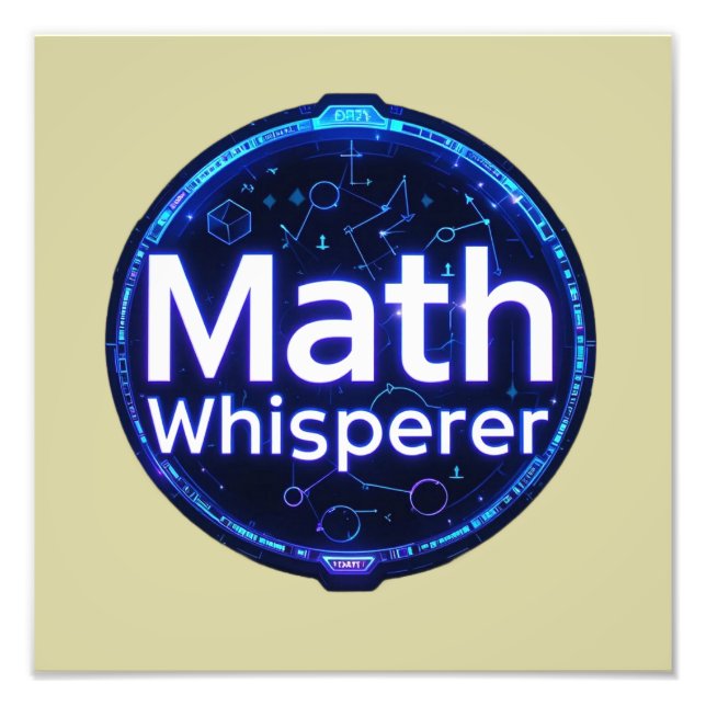 Math Teacher Math Whisperer Fototryck (Framsidan)