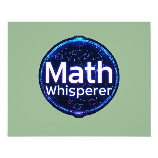 Math Teacher Math Whisperer Fototryck (Framsidan)