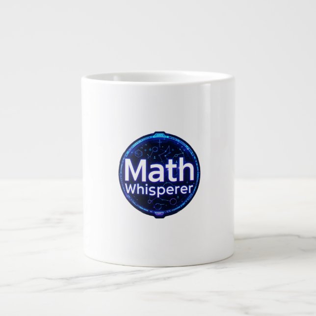 Math Teacher Math Whisperer Jumbo Mugg (Framsidan)