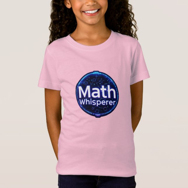 Math Teacher Math Whisperer T Shirt (Framsida)