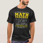 Math Teacher Mathematician Mathematics School Numb T Shirt<br><div class="desc">Math Teacher Mathematician Mathematics School Numbers</div>