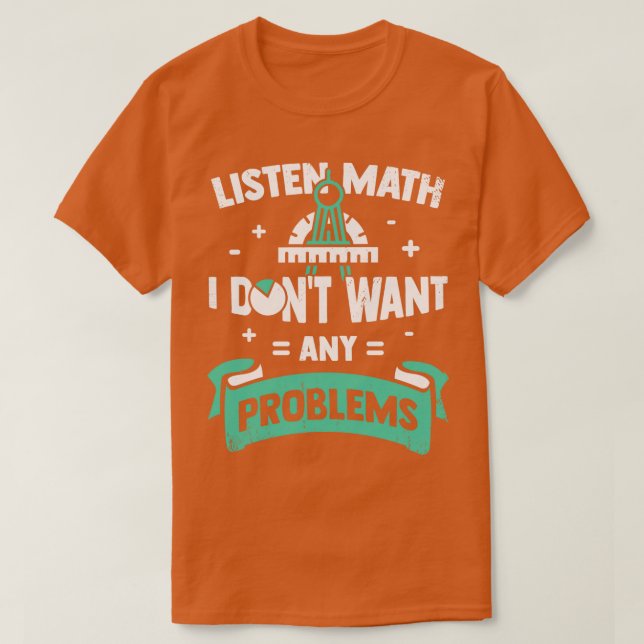 Math Teacher Mathematics Gift T Shirt (Design framsida)
