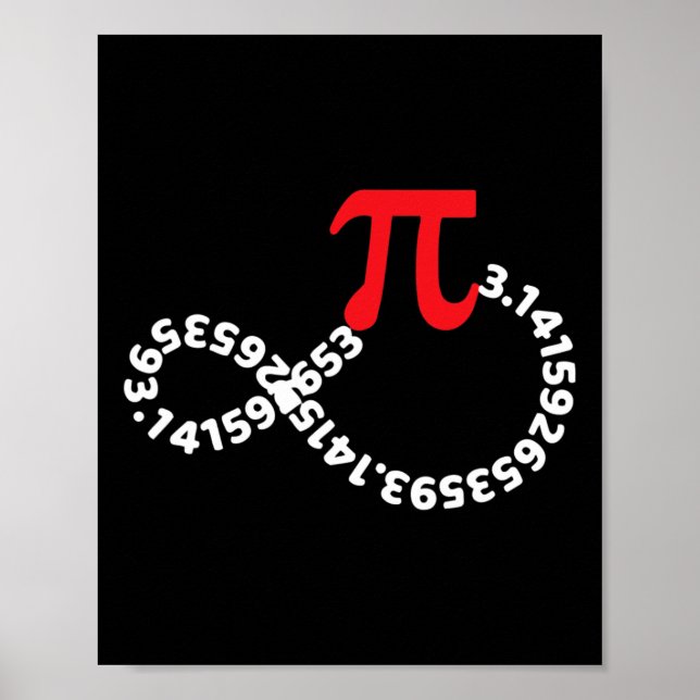 Math Teacher Mathematics Pi Symbol Pi Lycklig Pi D Poster (Framsidan)