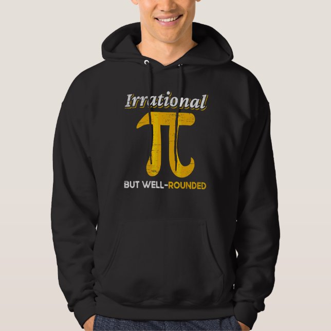 Math Teacher Mathematiker irrationalist men väl Ro Hoodie (Framsida)