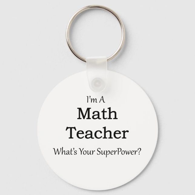 Math Teacher Nyckelring (Framsida)