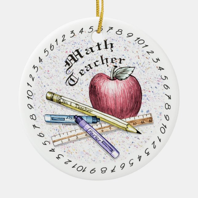 Math Teacher Ornament (Framsidan)