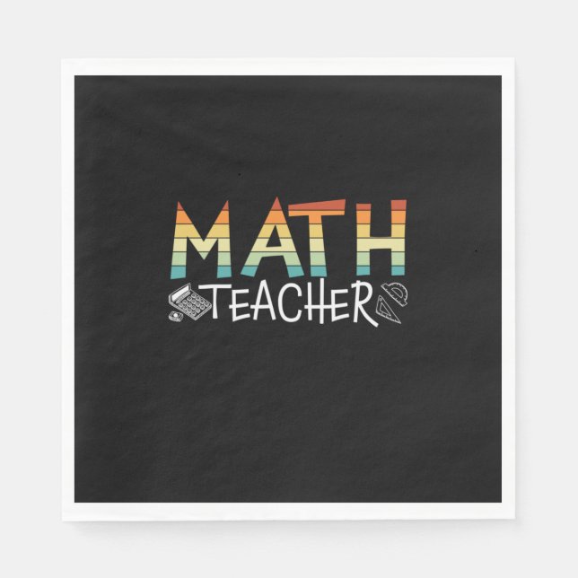 Math Teacher Pappersservett (Framsidan)