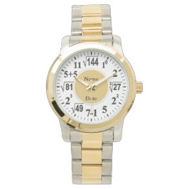 Math Teacher Pension Gift Memorative Watch Armbandsur