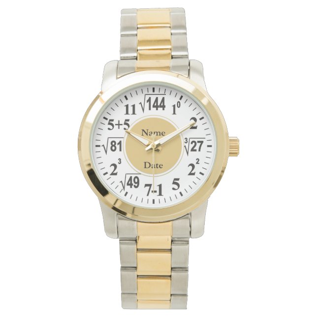 Math Teacher Pension Gift Memorative Watch Armbandsur (Framsida)