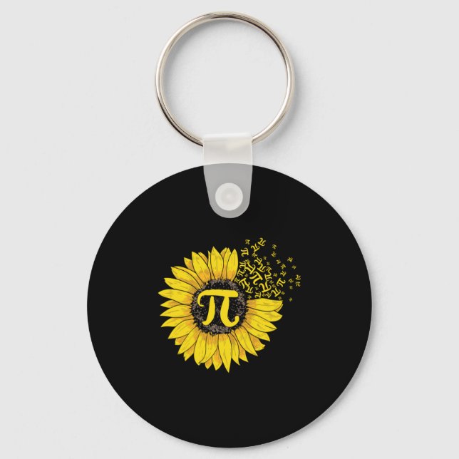 Math Teacher Pi Number Solros Nyckelring (Framsida)