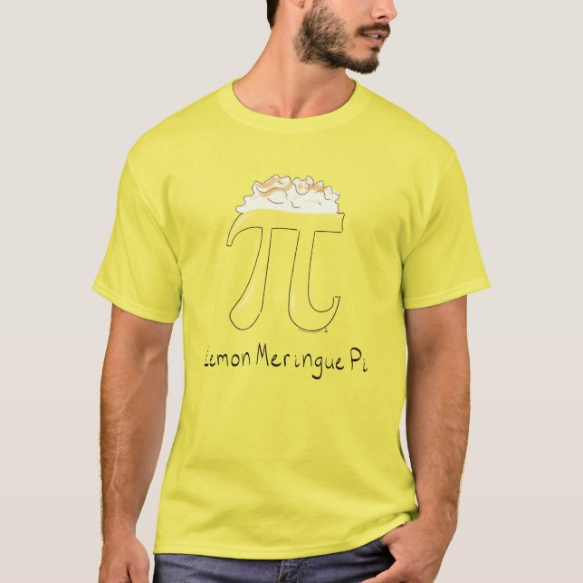 Math Teacher Pi Symbol Cute Lemon Meringue T Shirt (Framsida)