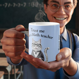 Math Teacher-presenten litar på mig matematikprofe Kaffemugg