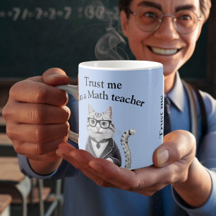 Math Teacher-presenten litar på mig matematikprofe Kaffemugg