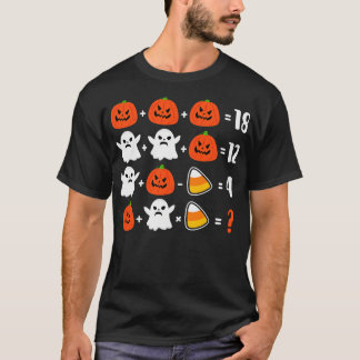 Math Teacher puzzle hallween T Shirt