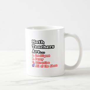 Math Teacher Quiz..Joke Kaffemugg