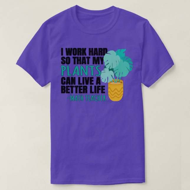 Math Teacher Quote T Shirt (Design framsida)