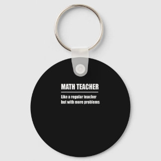 Math Teacher Regular Teacher men fler problem Nyckelring