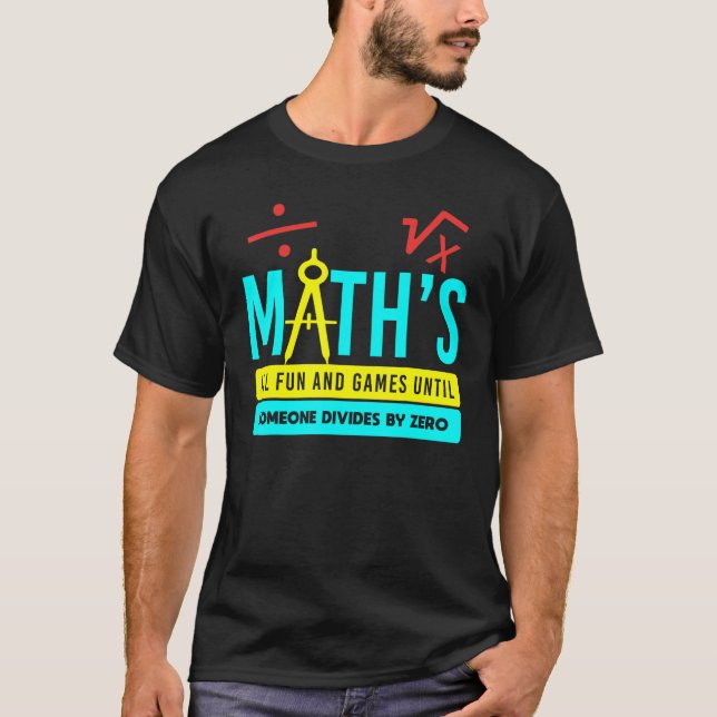 Math Teacher School College Student Mathematics De T Shirt (Framsida)