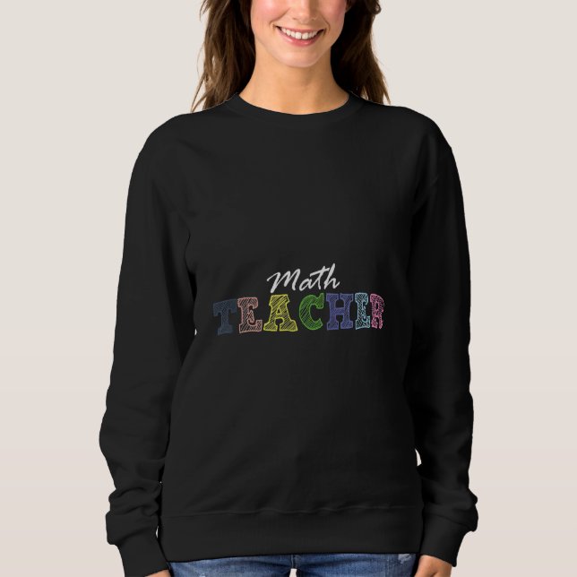 Math Teacher School Educator Ekvation Numbers Inst T Shirt (Framsida)