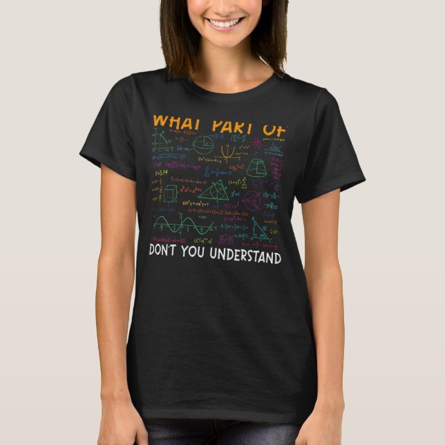 Math Teacher Student För manar och Kvinnor 1 T Shirt (Framsida)