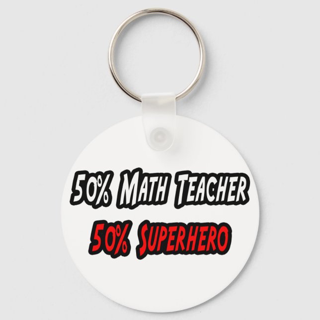 Math Teacher/Superassistance Nyckelring (Framsida)