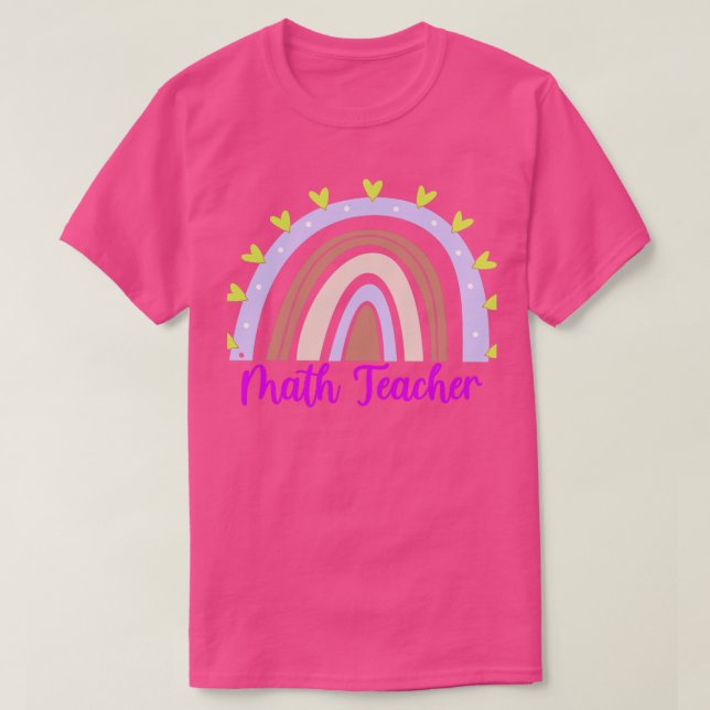 Math Teacher T Shirt (Design framsida)