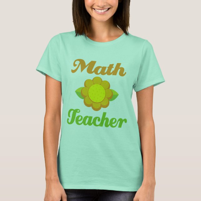 Math Teacher T-shirt (Framsida)