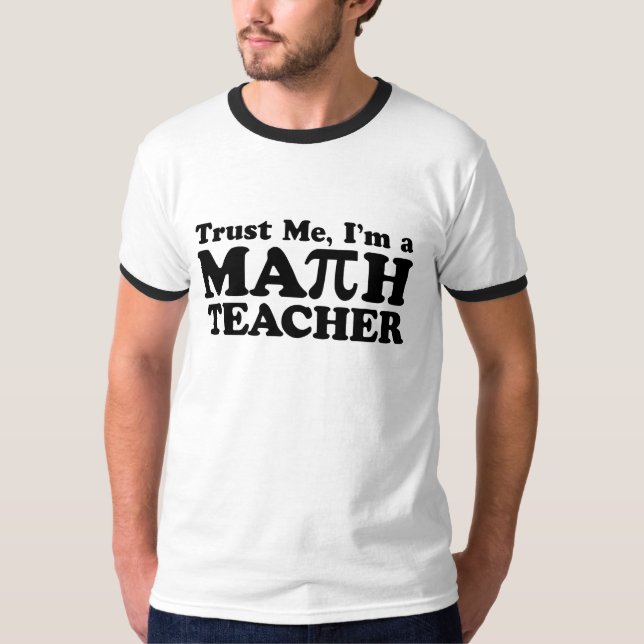 Math Teacher T-shirt (Framsida)