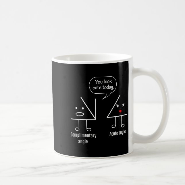 Math Teacher Tee - Complimentary Acute Angle  Kaffemugg (Höger)