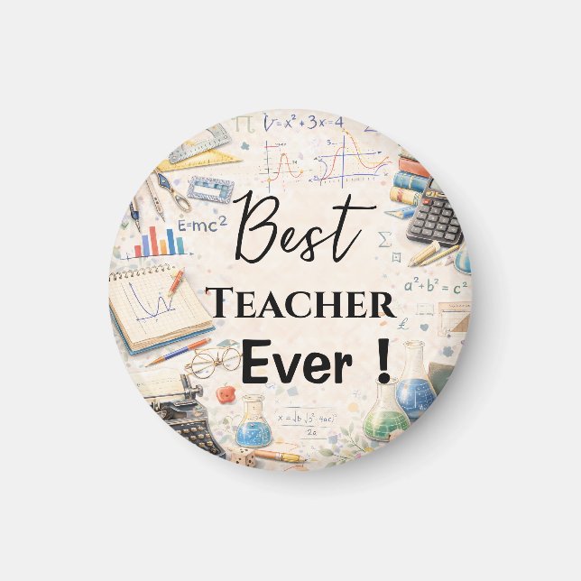 Math Teacher Thank You Gifts | End of School Year Magnet (Framsidan)