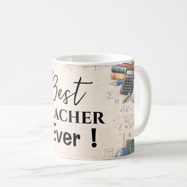 Math Teacher Thank You Mug Kaffemugg (Framsida höger)