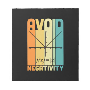 Math Teacher Undvik negativ aktivitet Anteckningsblock