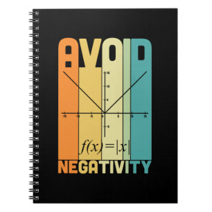 Math Teacher Undvik negativ aktivitet Anteckningsbok
