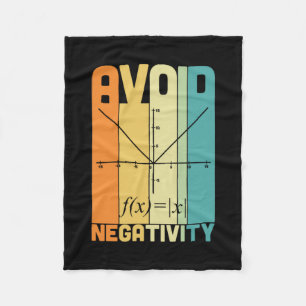 Math Teacher Undvik negativ aktivitet Fleecefilt