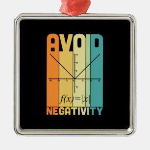 Math Teacher Undvik negativ aktivitet Julgransprydnad Metall