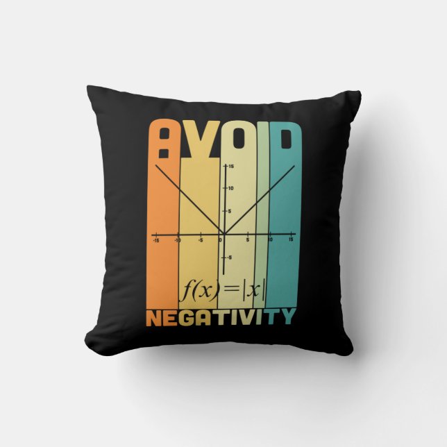Math Teacher Undvik negativ aktivitet Kudde (Framsida)