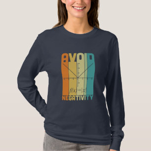 Math Teacher Undvik negativ aktivitet T Shirt