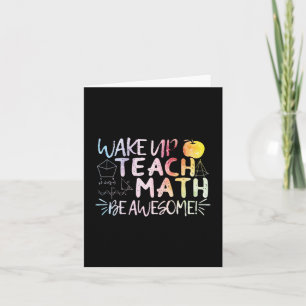 Math Teacher-uppskattning - Var Fantastisk Kort